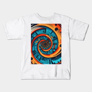 the time travel spiral Kids T-Shirt